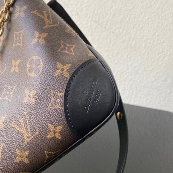 LV Monogram Hobo Bag with Chain Accent - Picture 5 of 7